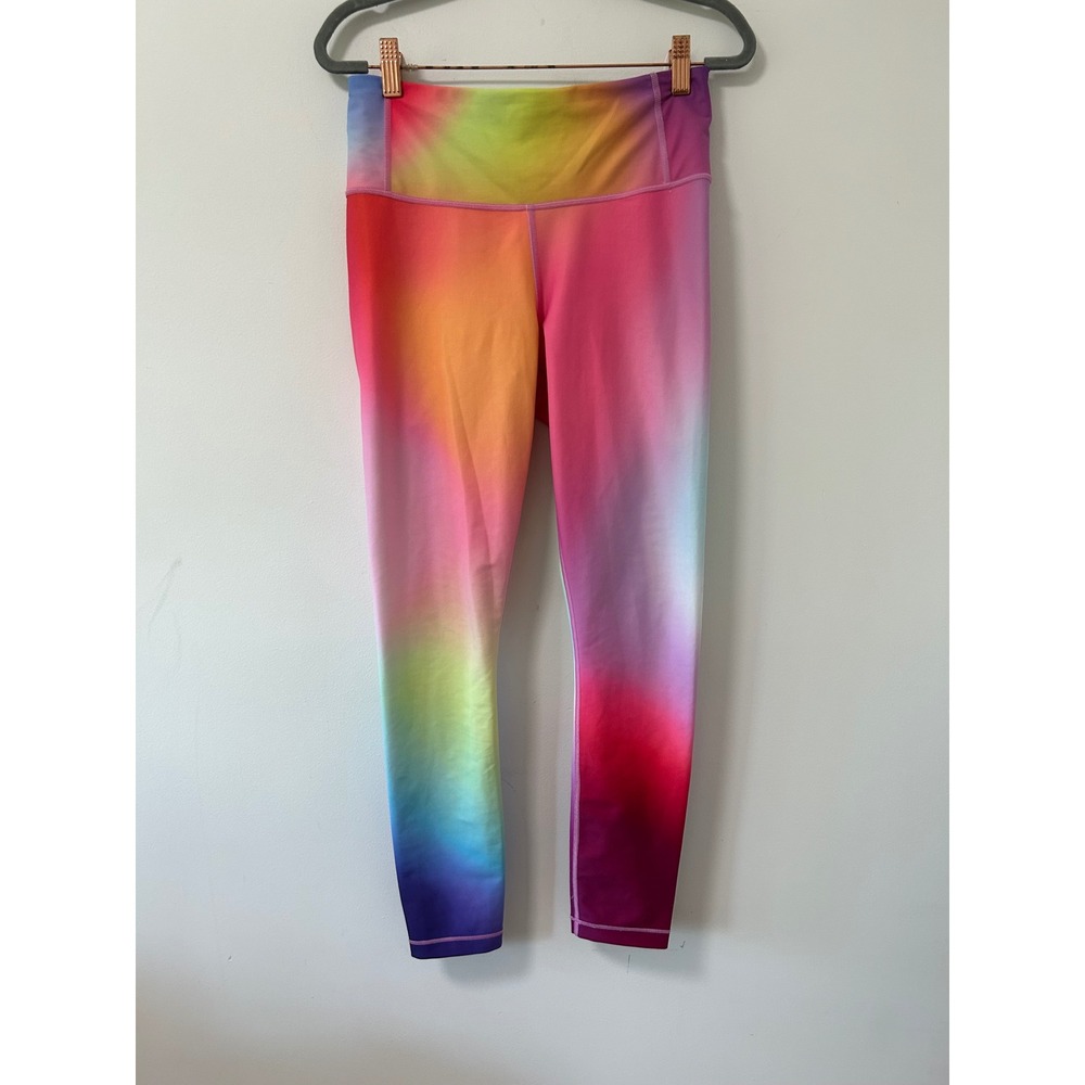 Athleta Love Proudly 7/8 Tight Rainbow Ombre High Rise Leggings Small